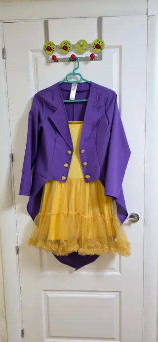 Disfraz Fábrica Chocolate/Circo Morado/Amarillo