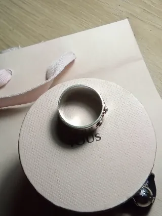 Anillo Aro Tous plata de ley Gemas