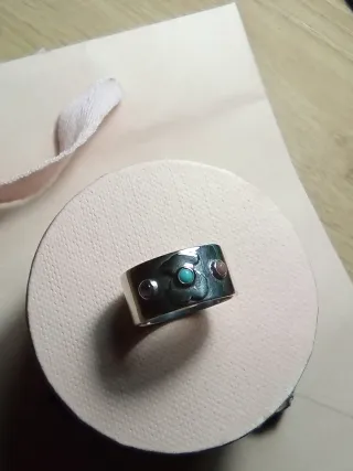 Anillo Aro Tous plata de ley Gemas