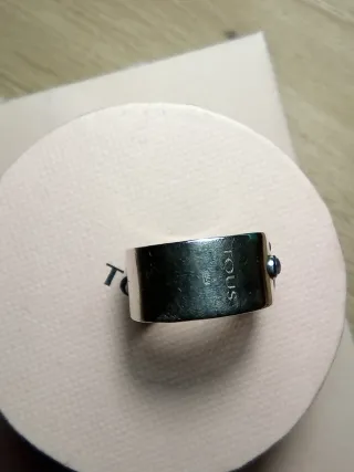 Anillo Aro Tous plata de ley Gemas