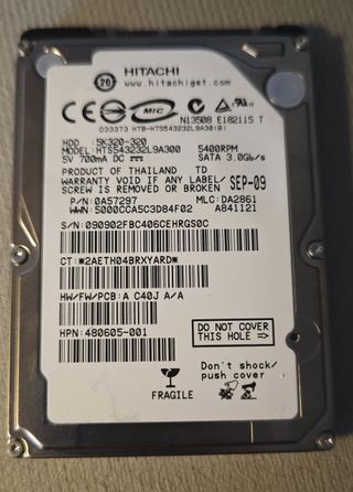 HGST Hitachi 320GB 2.5 SATA HDD