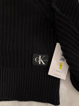 Suéter Calvin Klein Negro Cremallera de mujer