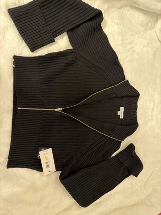 Suéter Calvin Klein Negro Cremallera de mujer