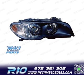 FARO DCH + INTERMITENTE BMW SERIE 3 E46 COUPÉ FONDO NEGRO