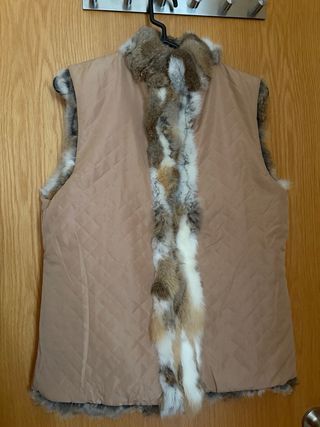 Chaleco piel de conejo