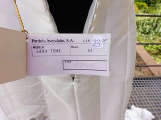 Vestido de novia modelo 2490 de la firma Patricia Avendaño