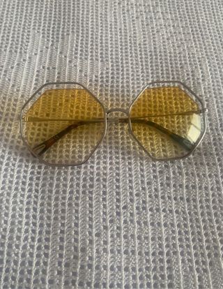 Occhiali vintage gialli nuovi