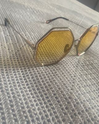 Occhiali vintage gialli nuovi