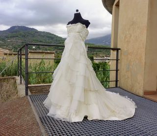 Vestido de novia modelo Chocolate Crudo de la firma Victorio & Lucchino