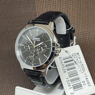 Orologio Casio Pelle Nero Argento