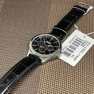 Orologio Casio Pelle Nero Argento