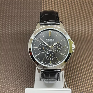 Orologio Casio Pelle Nero Argento