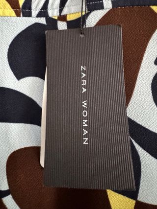 Vestido Zara Estampado Talla M
