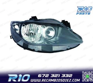 FARO DCH PARA SEAT IBIZA VI 09-12 FONDO NEGRO