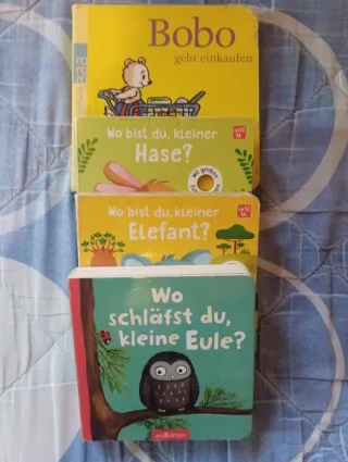 4 Kinderbücher (ab 12 Monate) auf deutsch