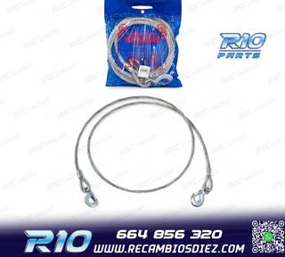 CABLE DE ACERO REMOLQUE CON DOBLE GANCHO