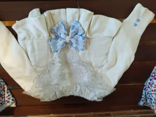 Traje Fallera Niña Azul y Plata