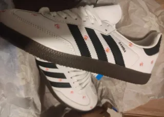 Zapatillas Adidas Samba Flores Rosas Blancas