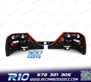 PILOTOS MERCEDES CLASE S W140 94-98 ROJO AHUMADO