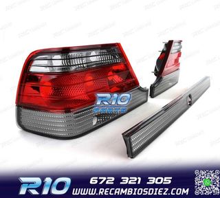 PILOTOS MERCEDES CLASE S W140 94-98 ROJO AHUMADO