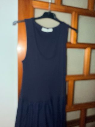 Vestido azul marino Mango nuevo