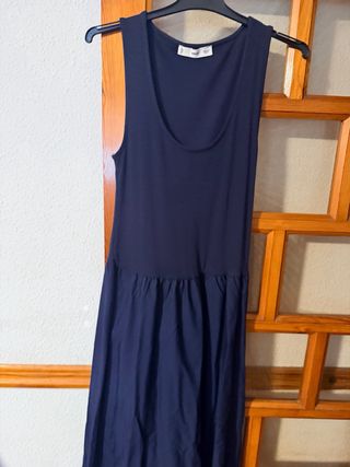 Vestido azul marino Mango nuevo