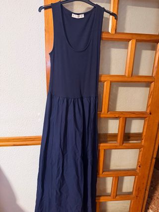 Vestido azul marino Mango nuevo