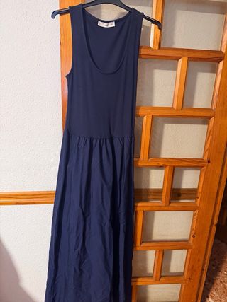 Vestido azul marino Mango nuevo