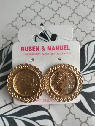 Pendientes Monedas Oro