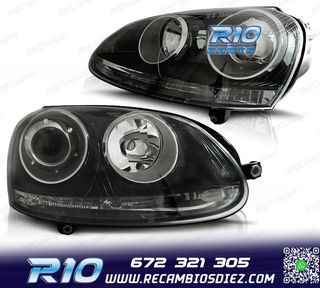 FAROS VOLKSWAGEN VW GOLF MK5 03-08 R32 NEGRO