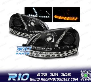 FAROS PARA VOLKSWAGEN VW GOLF 5 03-08 LUZ DIURNA LED NEW GEN