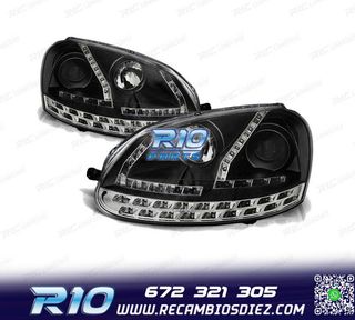 FAROS PARA VOLKSWAGEN VW GOLF 5 03-08 LUZ DIURNA LED NEW GEN