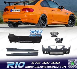 KIT CARROCERIA BMW E92 E93 06-10 LOOK M3 PDC + NIEBLAS
