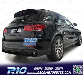 DIFUSOR MERCEDES GLC X253 15-18 LOOK AMG GLC63 PDC + COLAS E