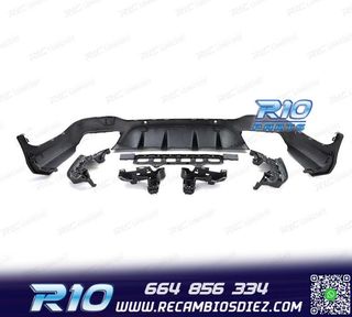 DIFUSOR MERCEDES GLC X253 15-18 LOOK AMG GLC63 PDC + COLAS E