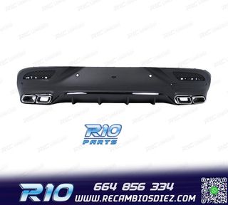 DIFUSOR MERCEDES GLE C292 COUPÉ NEGRO + COLAS ESCAPE