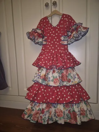 Traje de flamenca niña marca canelan pura