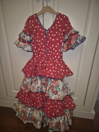 Traje de flamenca niña marca canelan pura