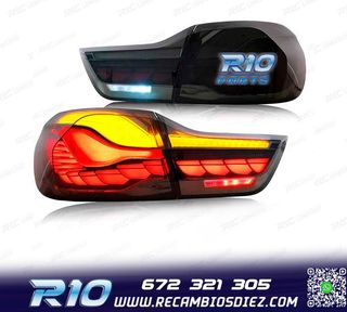 PILOTOS FULL LED BMW F32 F33 F36 F82 LIGHT BAR OLED AHUMADO