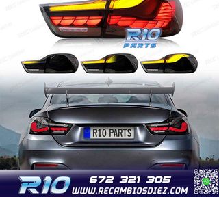 PILOTOS FULL LED BMW F32 F33 F36 F82 LIGHT BAR OLED AHUMADO