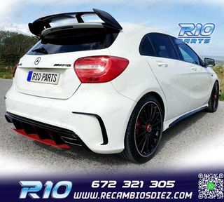DIFUSOR MERCEDES CLASE A W176 AMG 12-18 LOOK A45 AMG NEGRO B