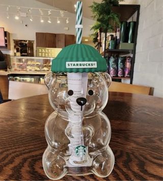 Bicchiere Starbucks Orso Bearista Vetro