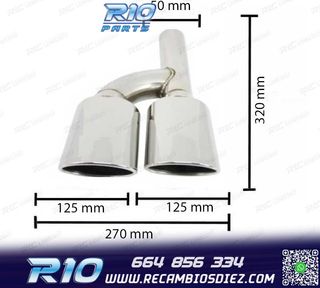 COLAS ESCAPE MERCEDES CLASE C W204 07-15 LOOK AMG 50X100