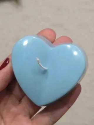 Vela Corazón Azul