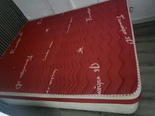 Canapé mas Colchón Rojo y Blanco ambos 100€