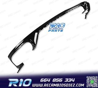 DIFUSOR AUDI Q8 19-23 LOOK SQ8 NEGRO + COLAS ESCAPE CROMO