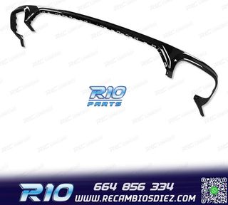 DIFUSOR AUDI Q8 19-23 LOOK SQ8 NEGRO + COLAS ESCAPE CROMO