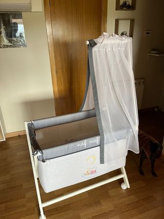 Minicuna colecho con colchon viscoelastico