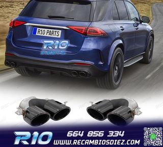 COLAS DE ESCAPE MERCEDES GLE W167 19- LOOK GLE53 NEGRO