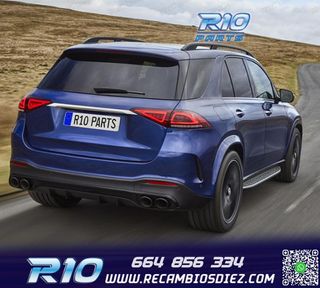 COLAS DE ESCAPE MERCEDES GLE W167 19- LOOK GLE53 NEGRO